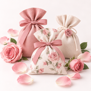 Scented sachets with rose