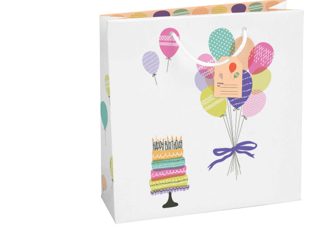 Dárková taška čtvercová-(TQ)  Quad mat  o rozměrech 15x6x14,5cm se  vzorem párty 22515 TQ.jpg