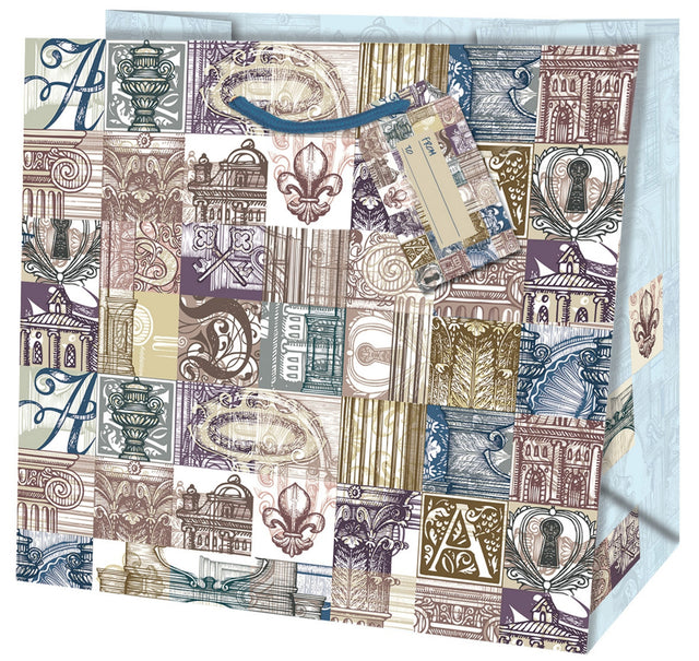 Dárková taška čtvercová (TQ) Quad o rozměrech 15x6x14,6 cm s motivem architektury 22430 TQ.jpg
