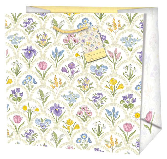 Dárková taška čtvercová (TQ) Quad o rozměrech 15x6x14,6 cm s motivem květin 22441 TQ.jpg