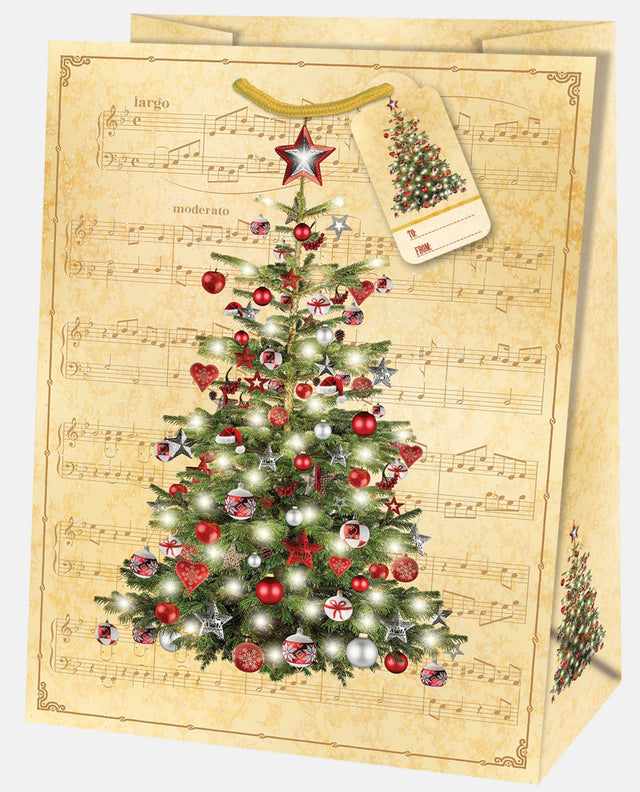 Dárková taška vánoční Jumbo (TJ)  - VÁNOČNÍ STROMEČEK - 33x13,7x44,5 cm 223520 TJ.jpg
