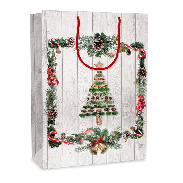 Dárková taška vánoční Jumbo (TJ)  - VÁNOČNÍ STROMEČEK - 33x13,7x44,5 cm 225500 TJ.jpg