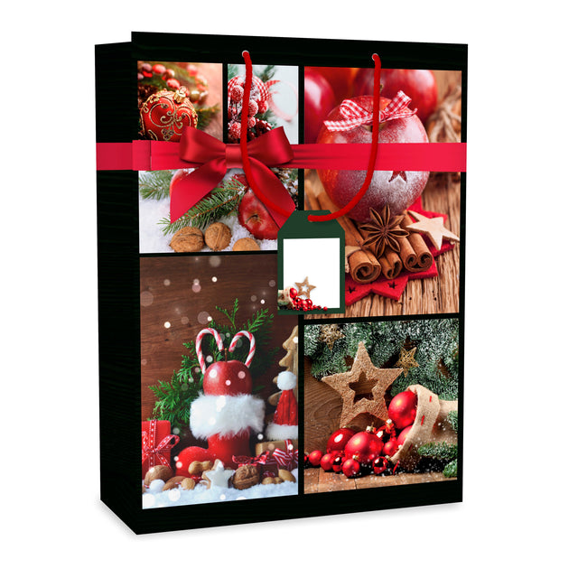Dárková taška vánoční Jumbo (TJ)  - VÁNOČNÍ VÝZDOBA - 33x13,7x44,5 cm 225501 TJ.jpg