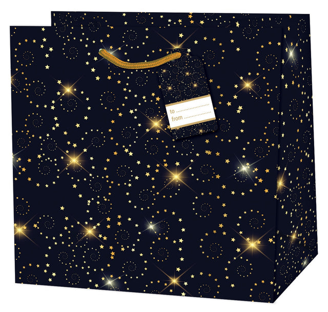 Dárková taška vánoční čtvercová (TQ) - VÁNOČNÍ MOTIV - 15x6x14,5cm 222523 TQ.jpg