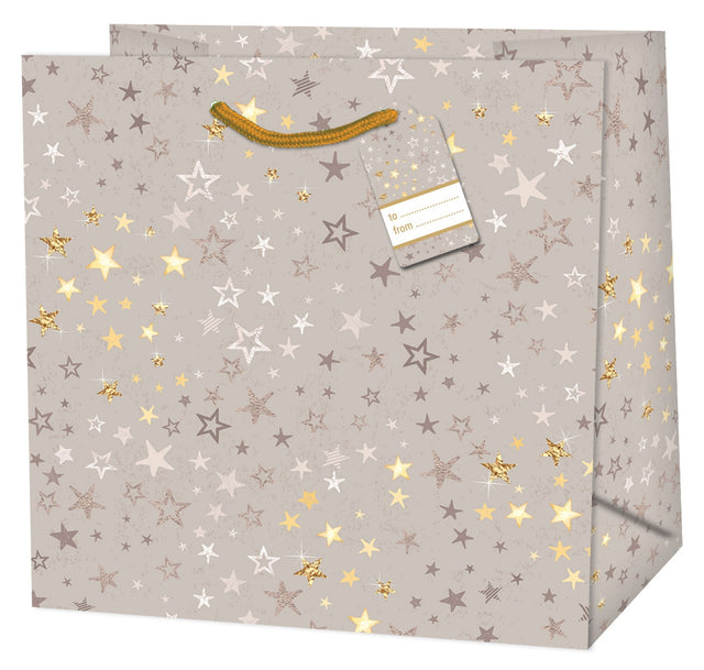 Dárková taška vánoční čtvercová (TQ) - VÁNOČNÍ MOTIV - 15x6x14,5cm 222528 TQ.jpg