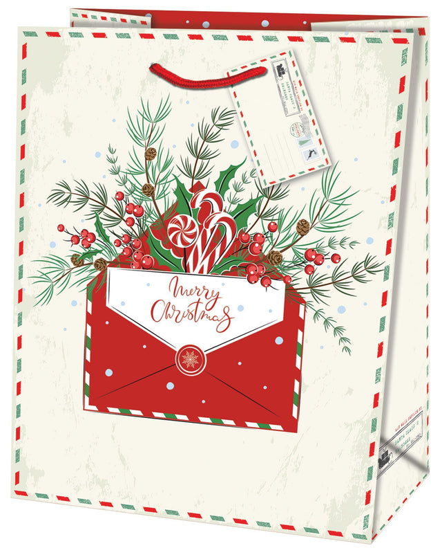 Dárková taška vánoční velká (TL) - VÁNOČNÍ BLAHOPŘÁNÍ - 26,7x13,7x33 cm 223532 TL.jpg#15604#f63cc394e5ab