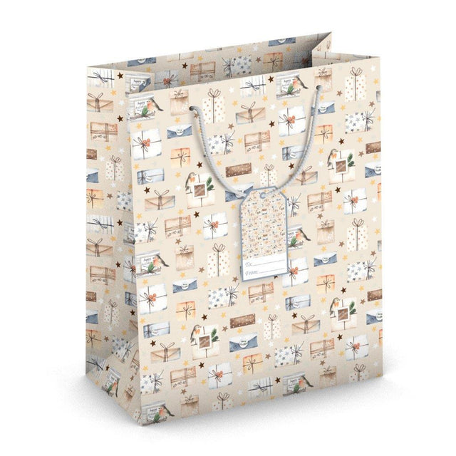 Dárková taška vánoční velká (TL) - VÁNOČNÍ DÁREČKY - 33x26,7x13,7cm 224516 TL.jpg#15606#3457cf35111f