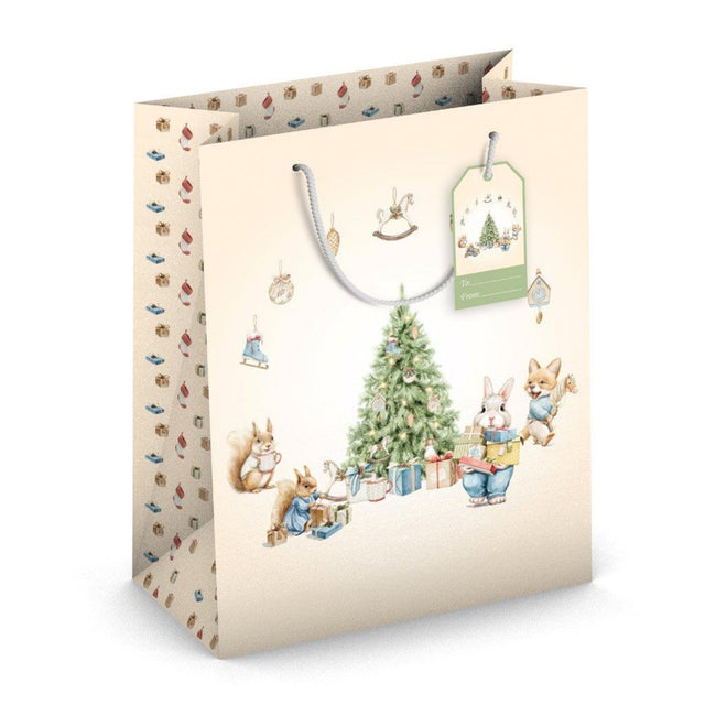 Dárková taška vánoční velká (TL) - VÁNOČNÍ NADÍLKA - 33x26,7x13,7cm 224515 TL.jpg