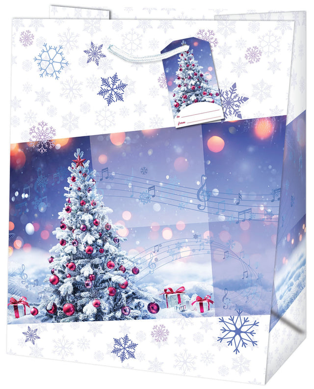 Dárková taška vánoční velká (TL) - VÁNOČNÍ STROMEČEK- 26,7x13,7x33cm 222529 TL.jpg#15646#3bde3ac8d3cd