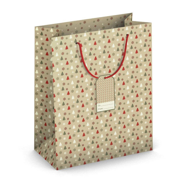 Dárková taška vánoční velká (TL) - VÁNOČNÍ STROMEČKY - 33x26,7x13,7cm 224523 TL.jpg#15650#284d23bd3664