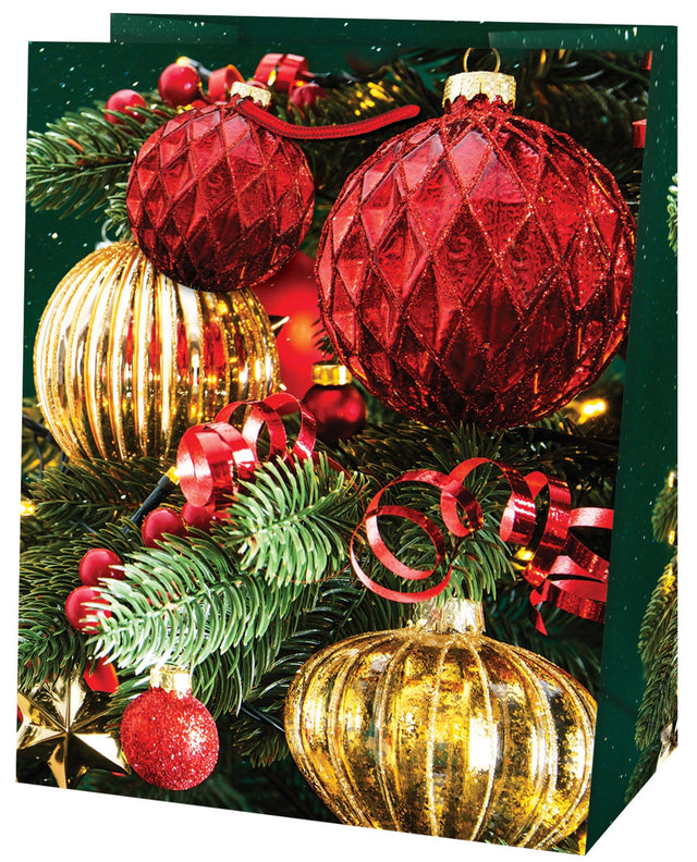 Dárková taška vánoční velká (TL) - ZLATÉ VÁNOČNÍ OZDOBY- 33x26,7x13,7cm 223507 TL.jpg#15664#6b115f2895ad