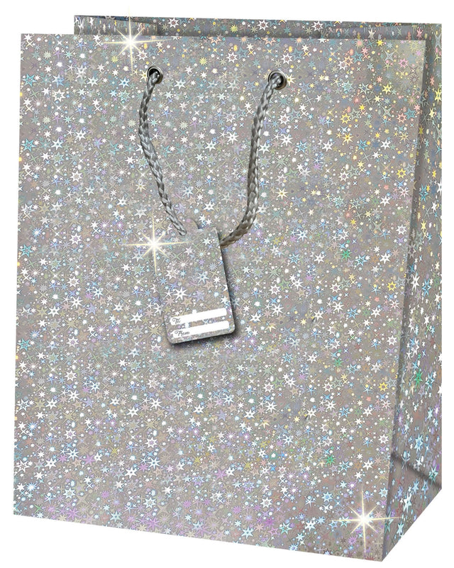 Holografická velká vánoční dárková taška TL - STARRY SKY - 33 x 26.7 x 13.7 cm 223533 TL.jpg
