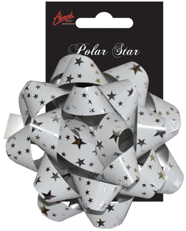 Hvězdice Giga POLAR - Stříbrná se stříbrnými hvězdami - 2, 10 cm POL-02.jpg