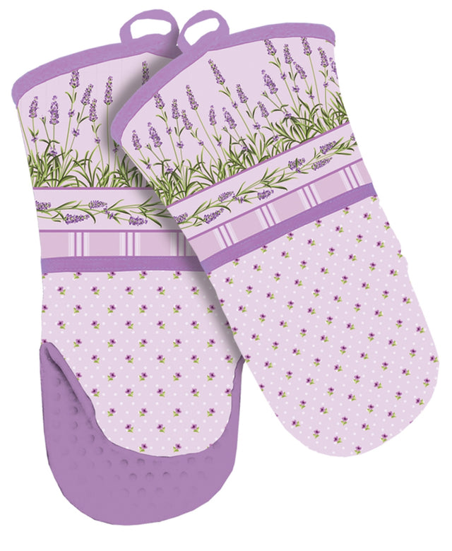 Kuchyňská chňapka se silikonovou podšívkou – levandulový design Mitt-15_1.jpg