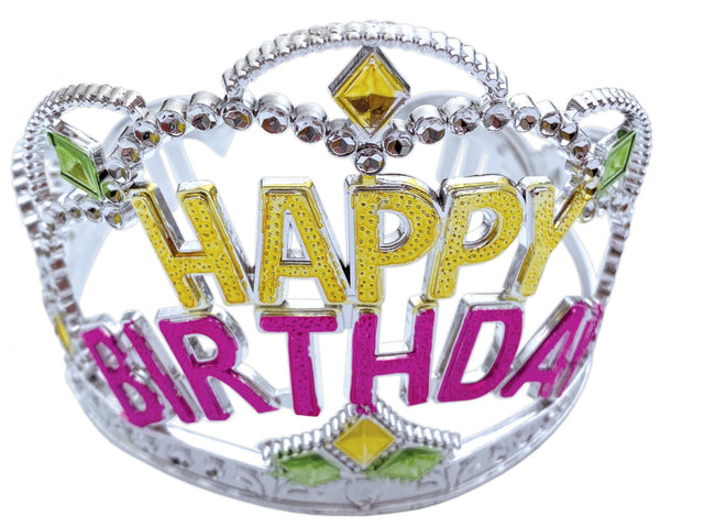 Narozeninová čelenka – korunka Happy Birthday s kamínky  HAP-03_1.jpg