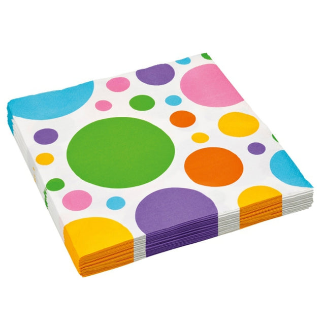 Papírové 2vrstvé ubrousky RAINBOW DOTS 9900144.jpg#14631#a7818cd06eb9