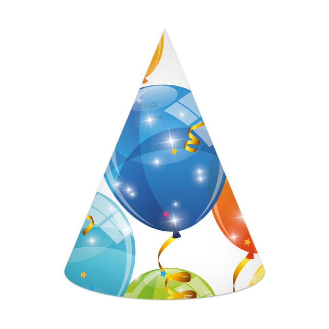 Párty čepičky BALLOONS 6 ks 88157.jpg