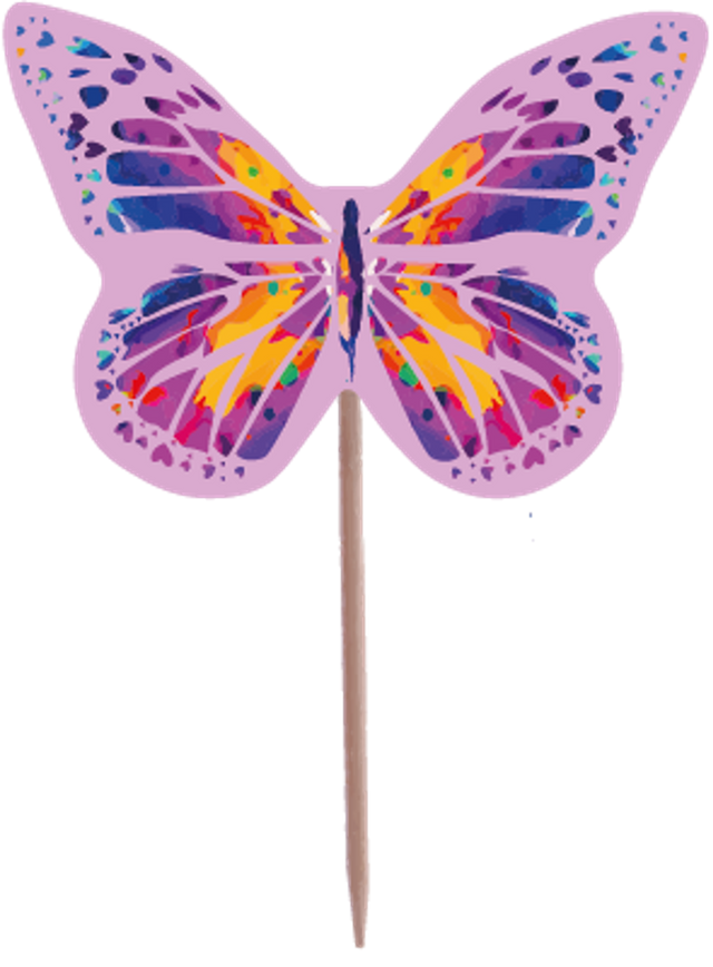Párty napichovátka Motýl 10cm (10 ks) PN-9_1.png