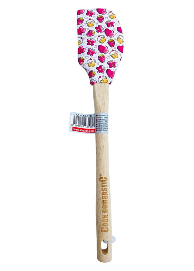Pečicí stěrka s dřevěnou rukojetí – design cupcakes – 31.5 x 6 cm SK-35 B.jpg