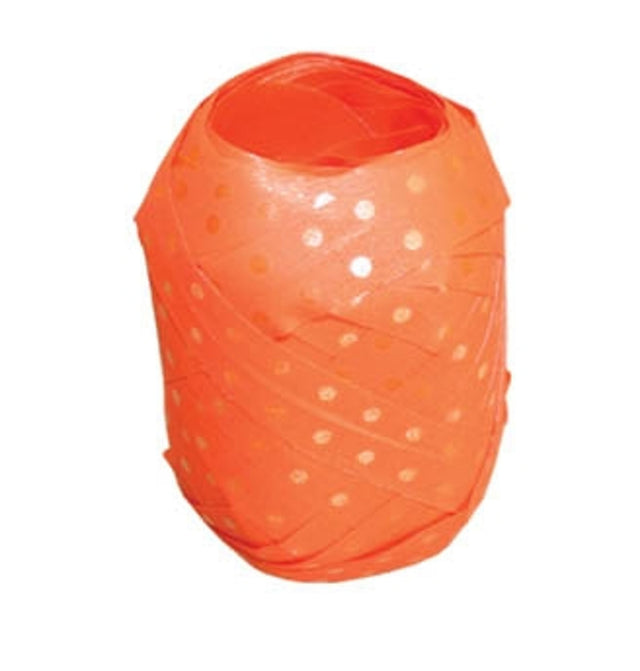Stuha vejce Polka Dots - Oranžová - 7.5 mm x 10 m V107.jpg#17360#0a644fd6d706