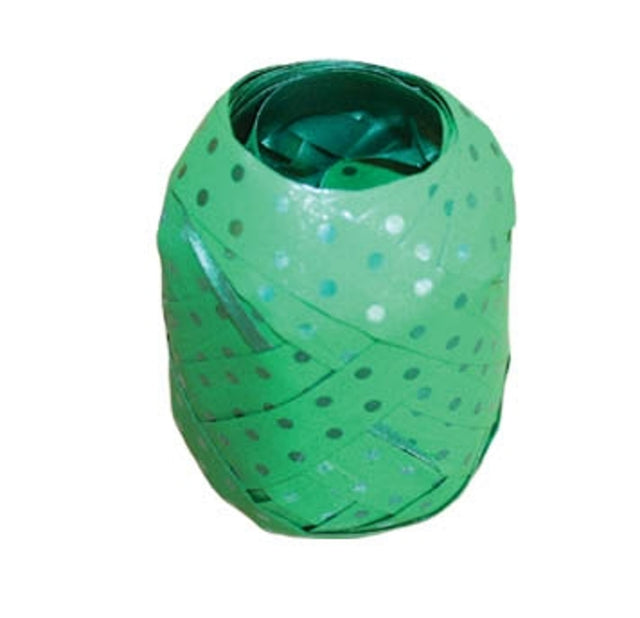 Stuha vejce Polka Dots - Tmavě zelená - 7.5 mm x 10 m V116.jpg
