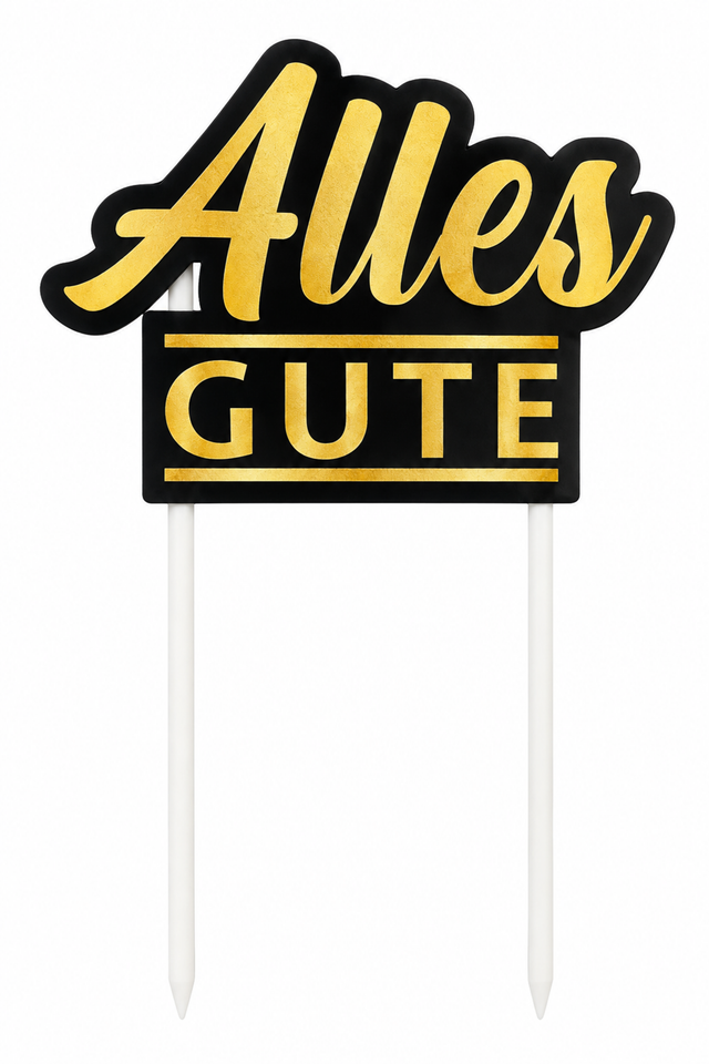 Trendy zápich na dort – Alles Gute – 24 x 13 x 13 cm (1 pc) CTOP-15_1.png#19179#e25d63c3daca