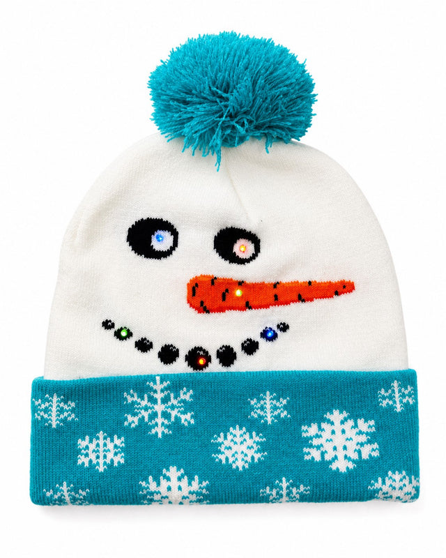 Vánoční pletená čepice s LED světly SANTA-102_1.jpg#18891#9630a610018c
