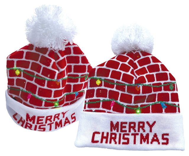 Vánoční pletená čepice s LED světly SANTA-4_1.jpg