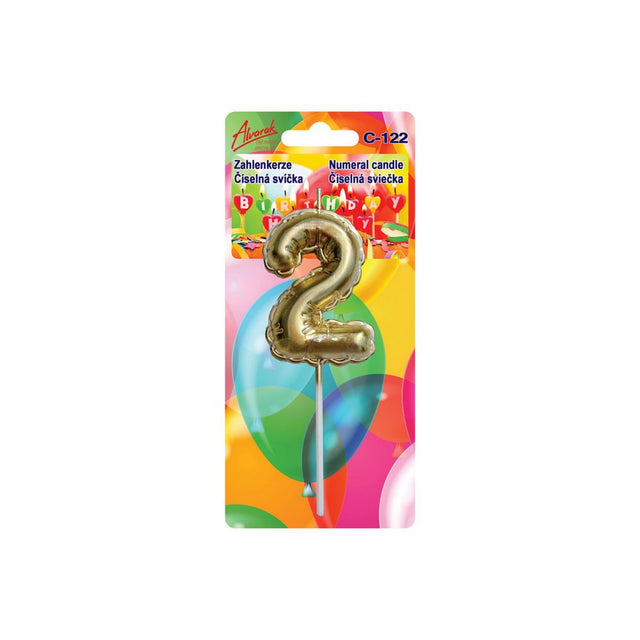 Zlatá balónková číselná svíčka na dort 2 (6 × 3 cm) C-122.jpg#14692#a6bd36a7266e